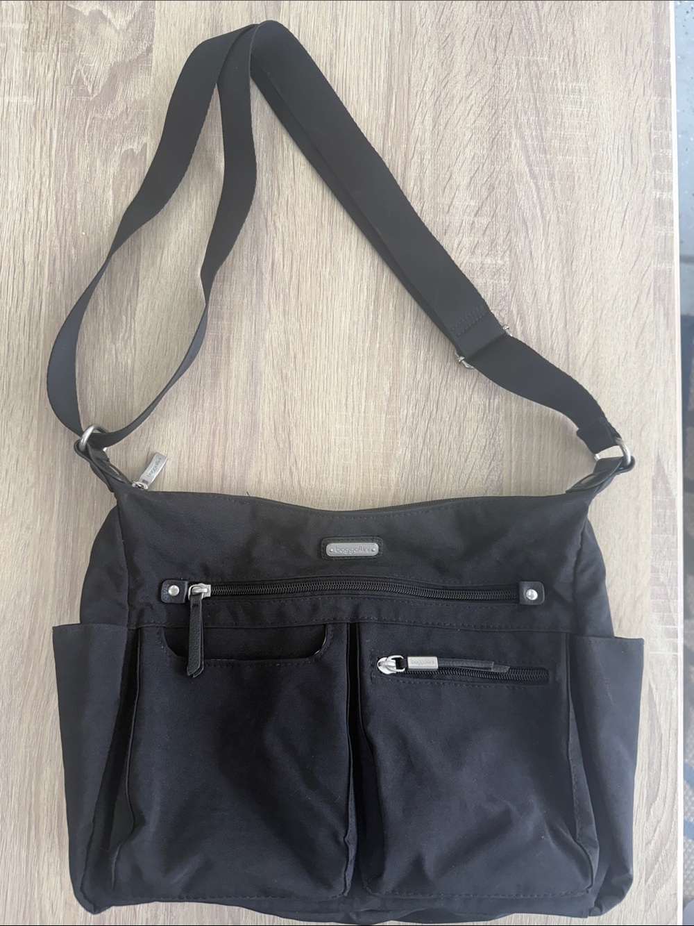 Baggallini Anywhere Large Hobo Crossbody Bag with RFID